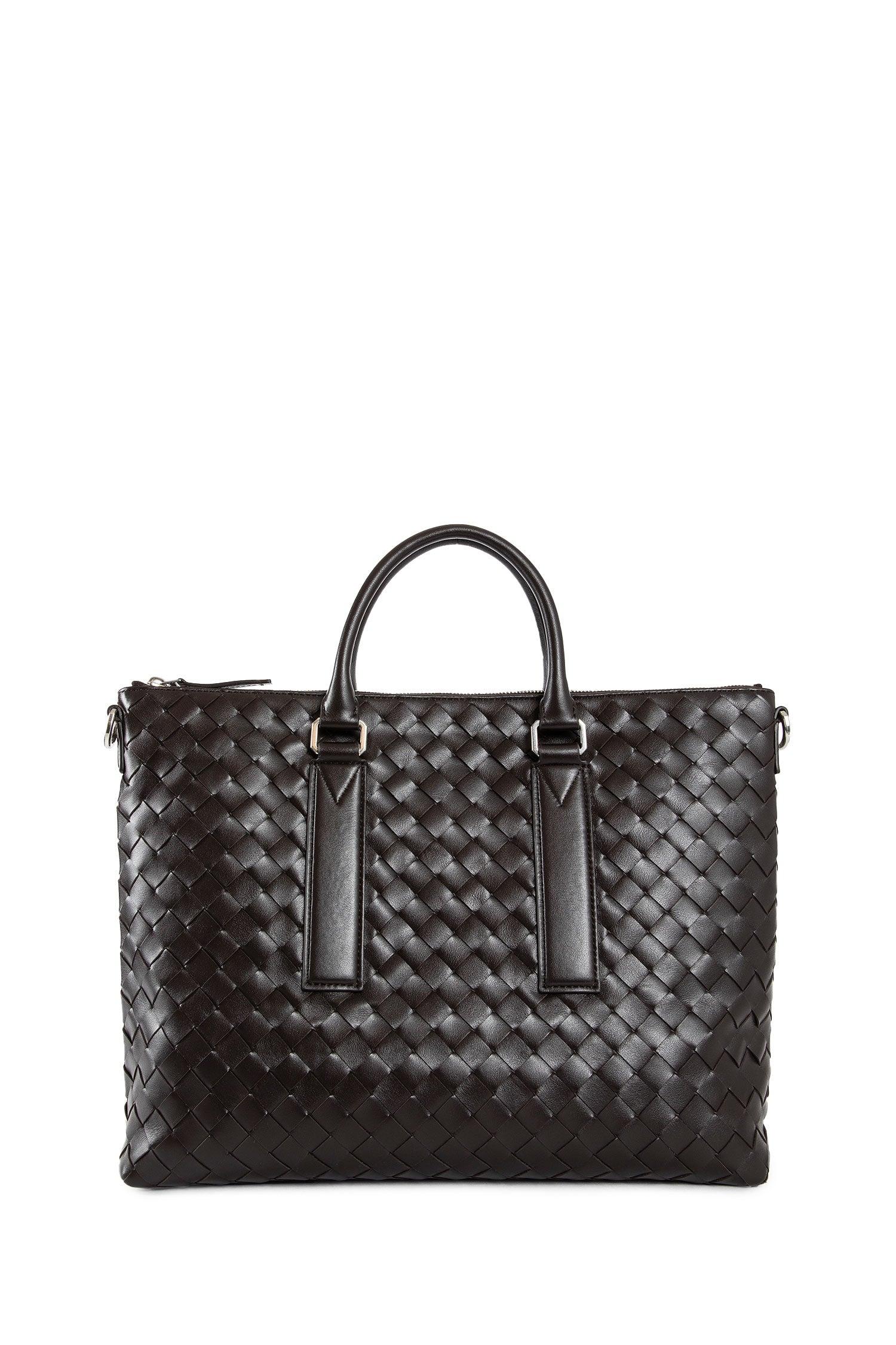bottega veneta ボッテガ ヴェネタ イントレチャートレザーソフトブリーフケース mn-3
