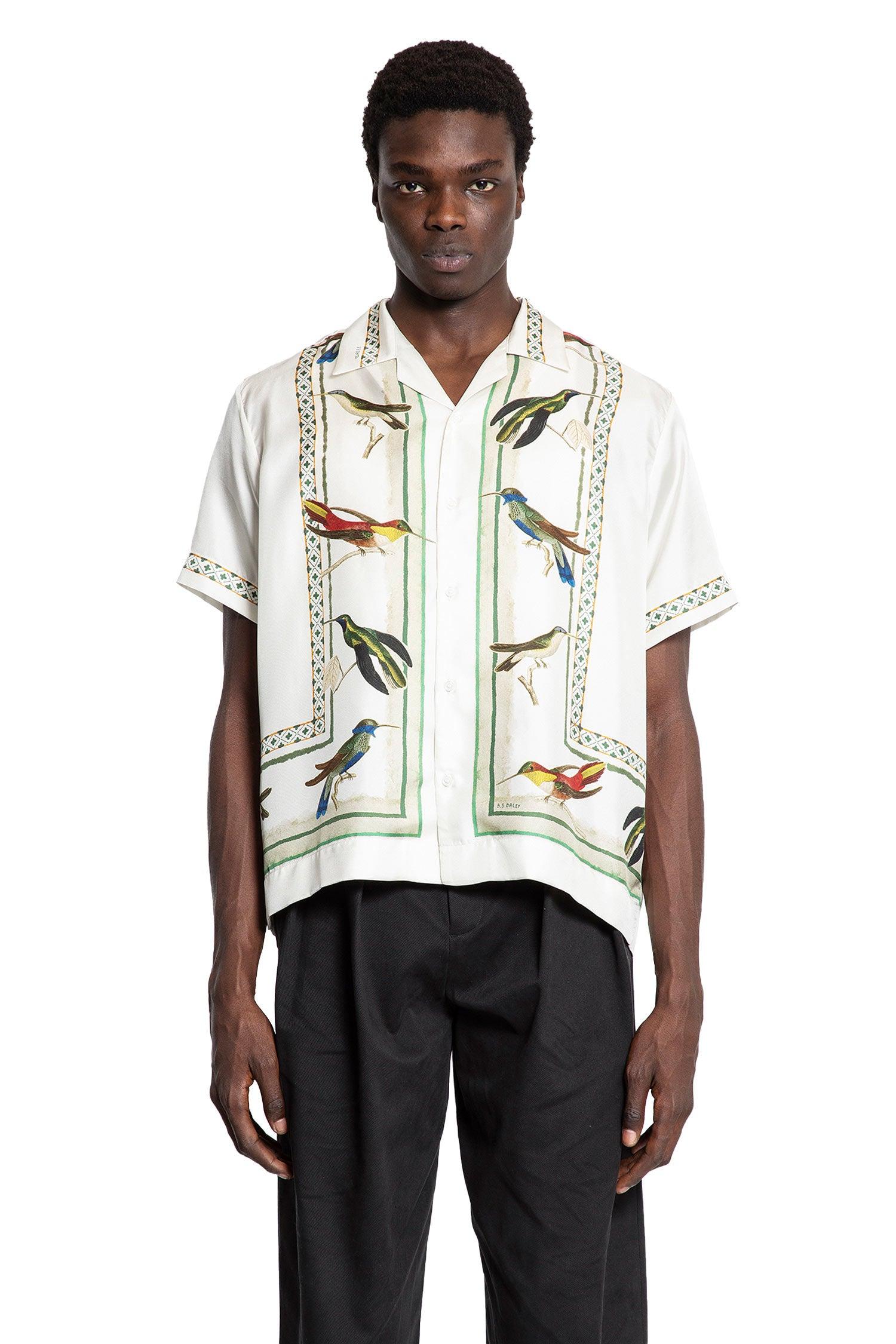 MOJITO CLARENCE SHIRT クレランスシャツ バンドカラーシャツ MOJITO (モヒート) CLARENCE SHIRT Stripe [NAVY]