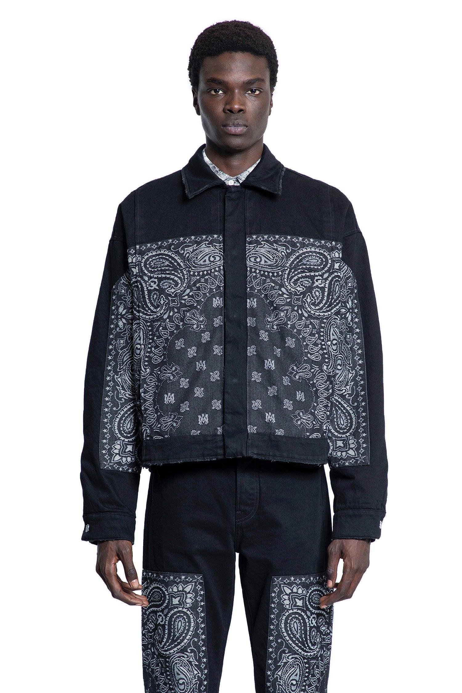 要エントリー尖んがり10倍 amiri アミリ バンダナパネル 上衣 MO-0