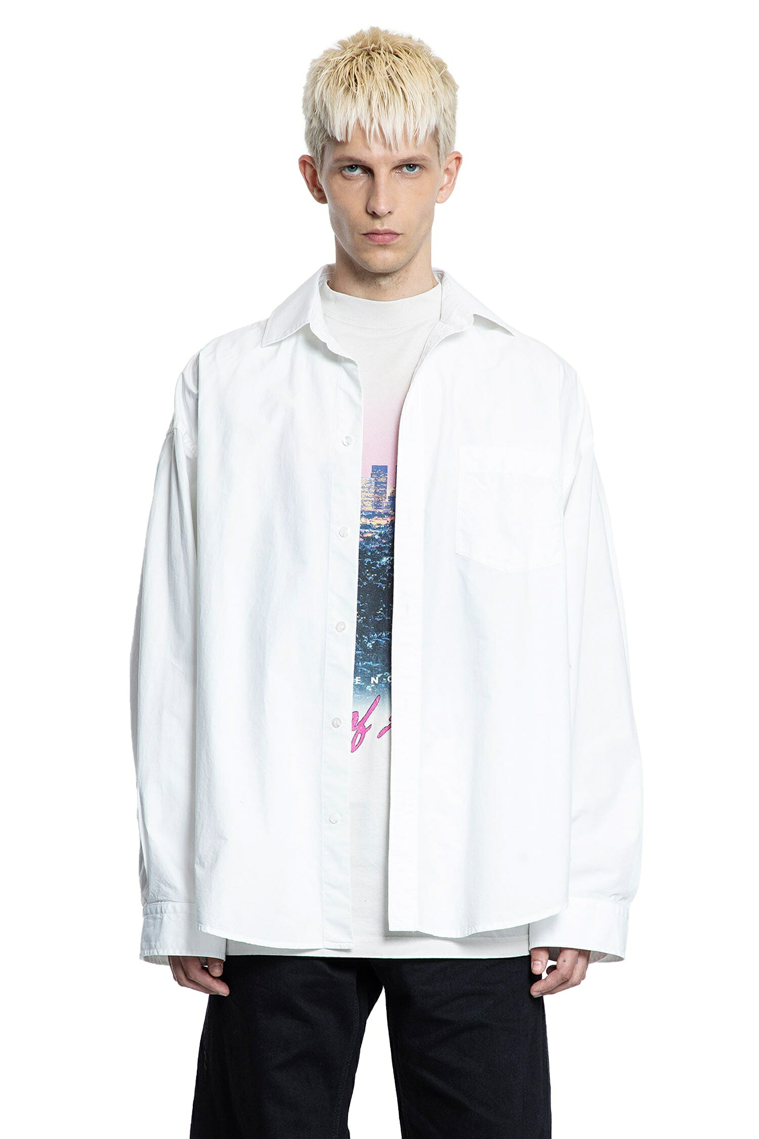 balenciaga バレンシアガ レイヤードシャツ to-5