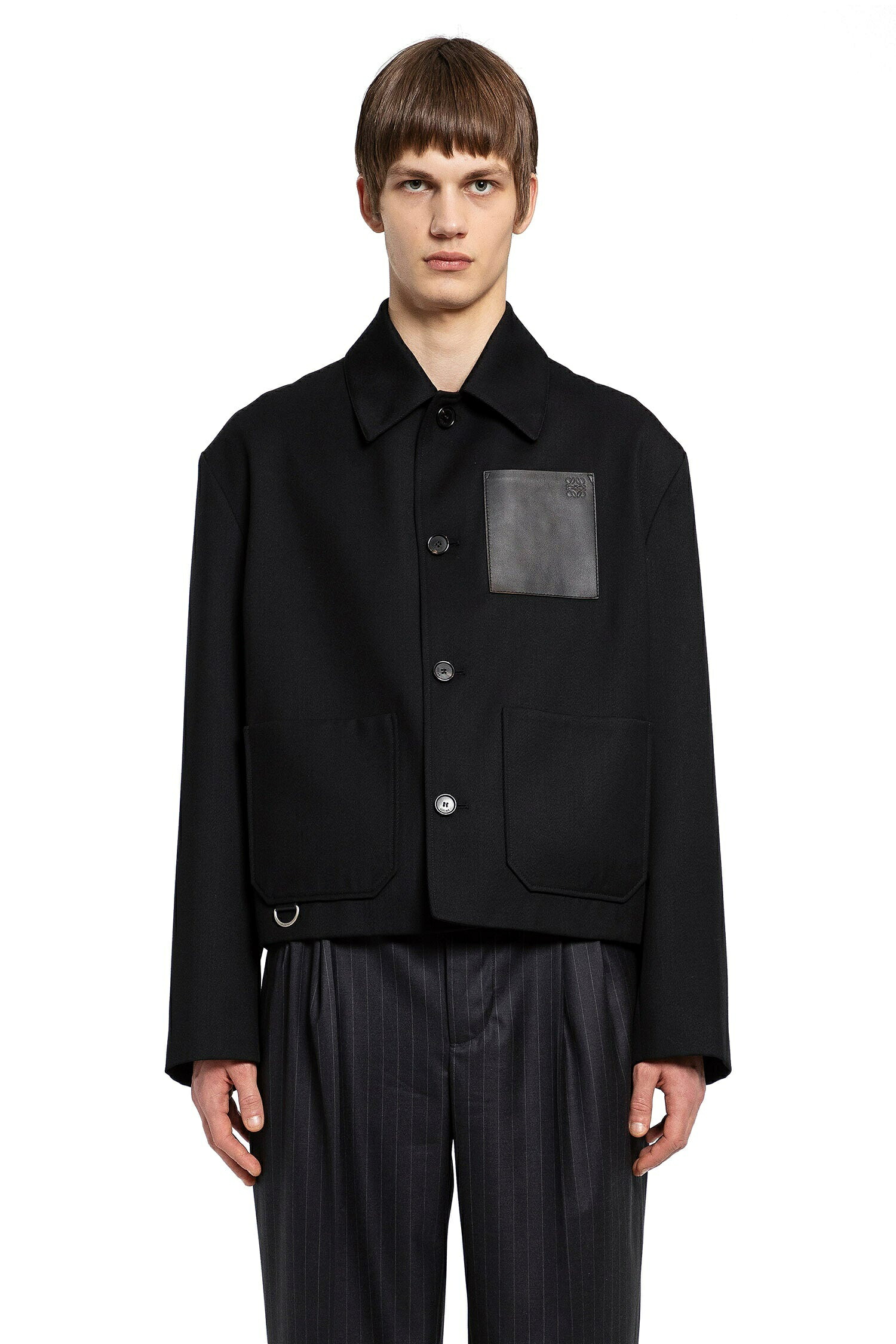 LOEWE ロエベ 細工物御召しもの 上衣 羊毛 カシミール MM-0