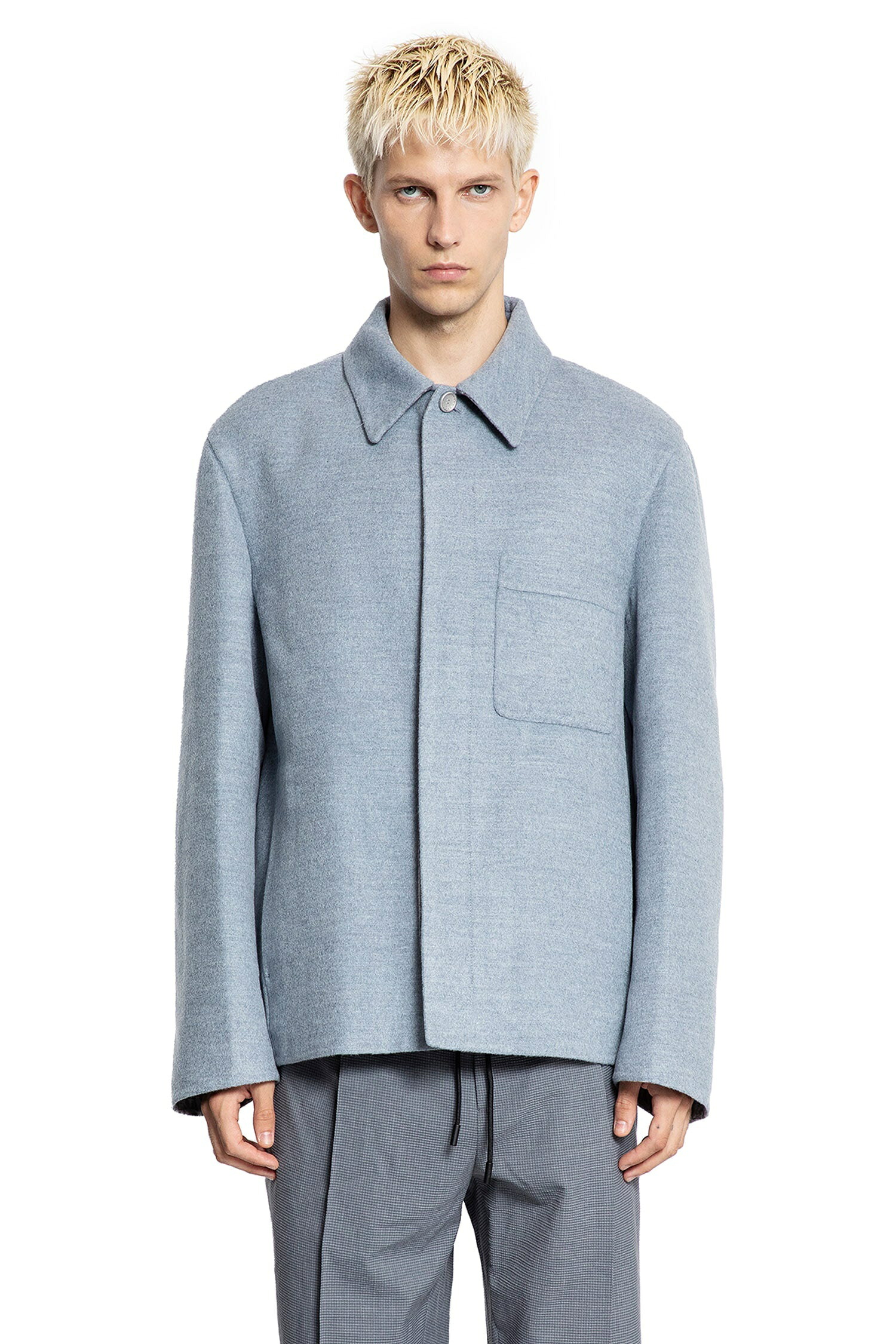 要エントリー尖んがり10倍 dior homme クリスチャンディオール オム 手入らず羊毛 カシミヤ 地絹 上衣 JS-0