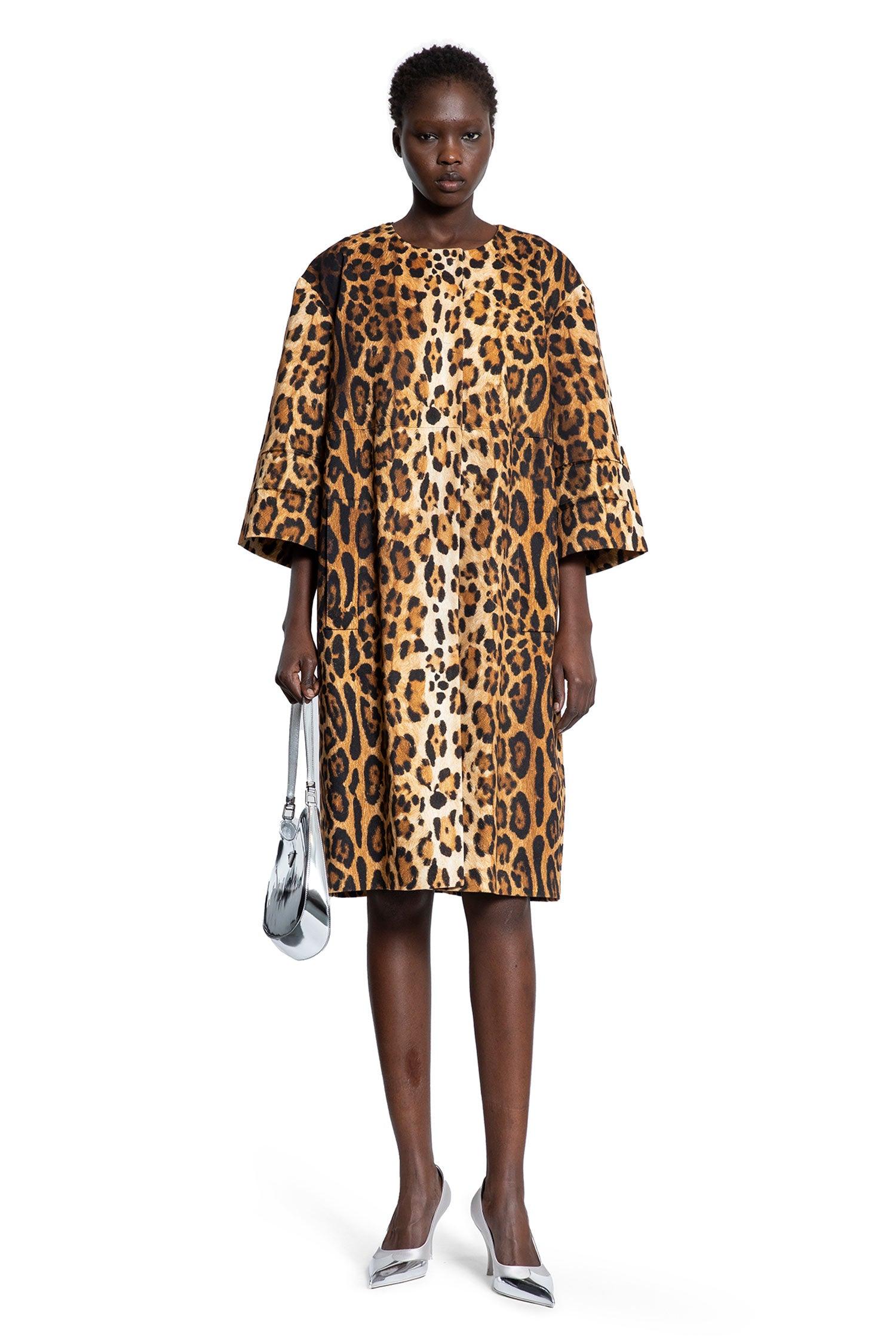 prada プラダ ヒョウ柄厚地の外套 EO-1