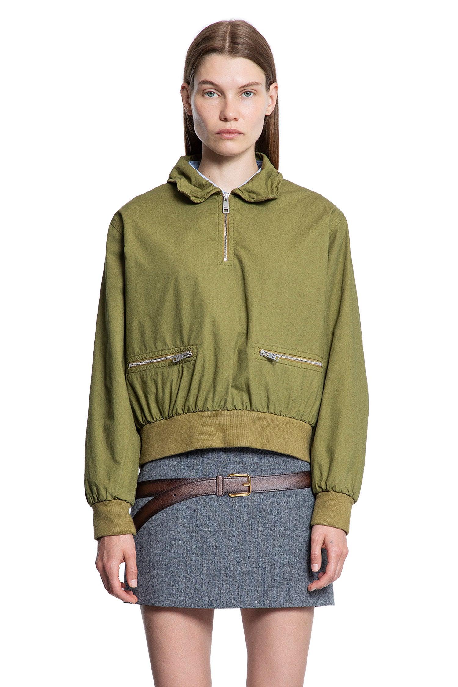 要エントリー尖んがり10倍 PRADA プラダ ポプリン上衣 To-5