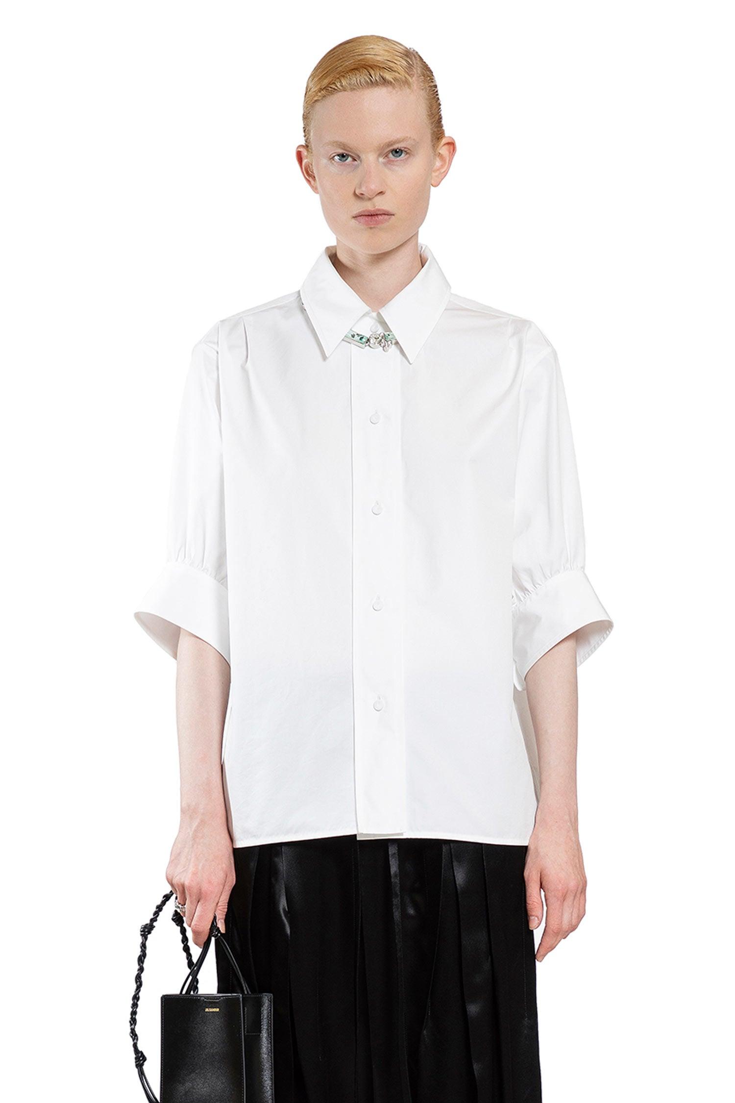 Jil Sander ジルサンダー 名取り草引き上げる ハーフスリーブシャツ