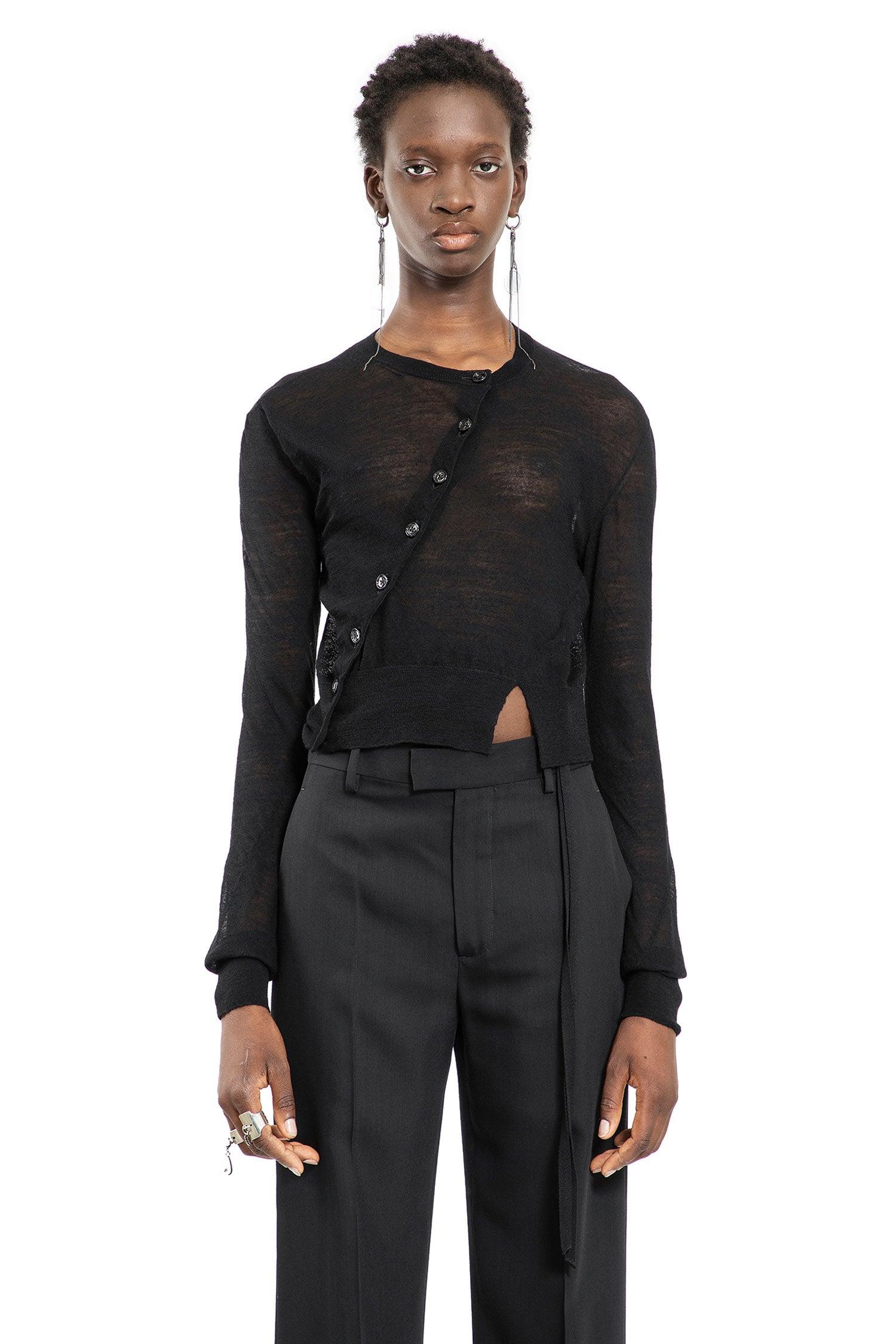 ann demeulemeester マガ クロップド 捩じり ジレー