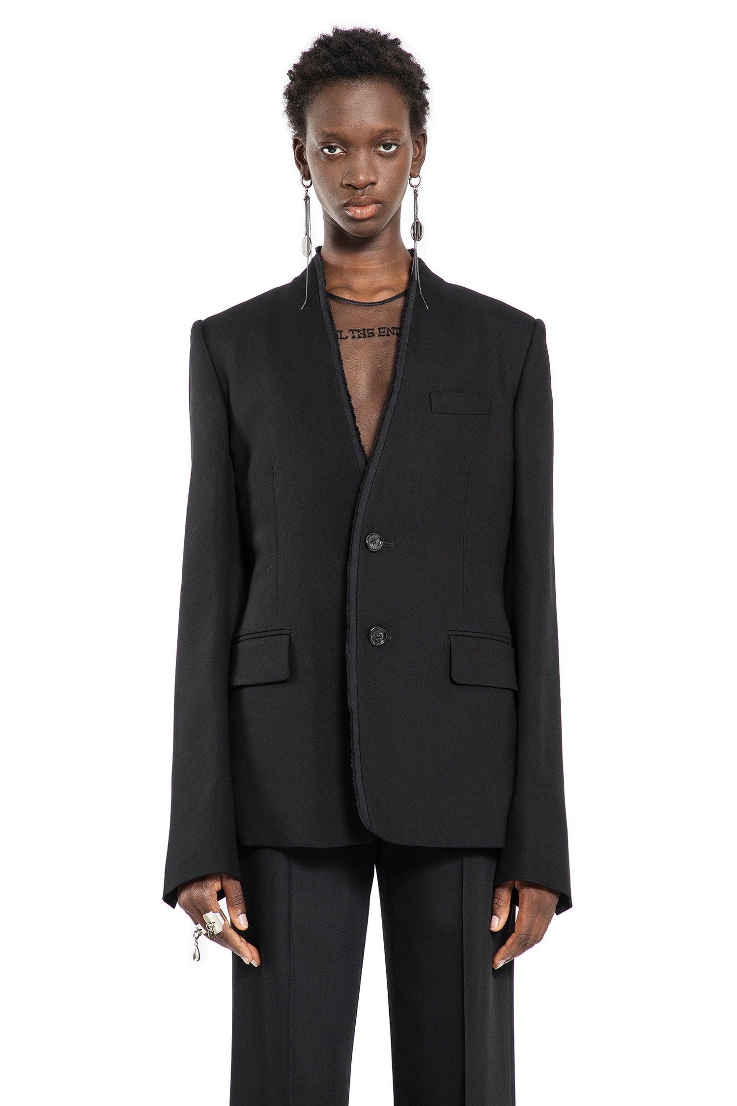 ann demeulemeester サディカラーレスブレザー