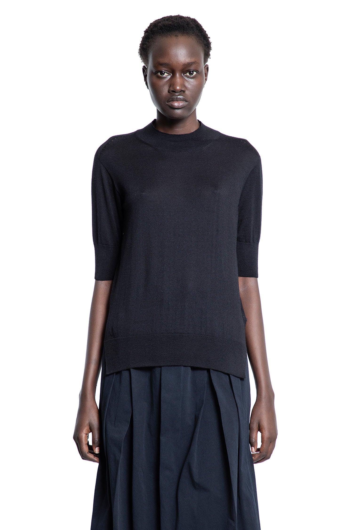 要エントリー尖んがり10倍 JIL SANDER ジルサンダー  モックネックニットトップ J01GP0004J14501 001 MO-0