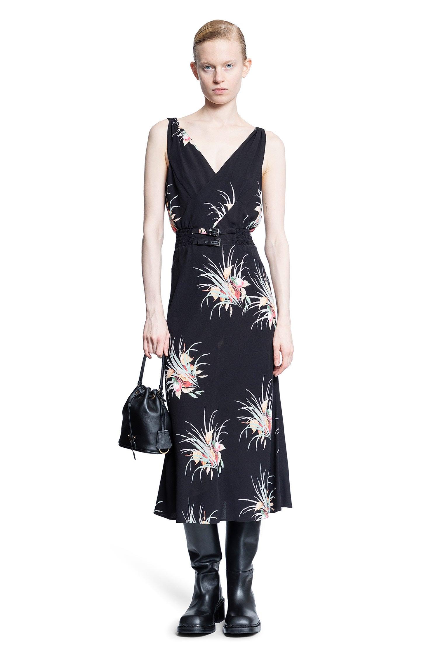 prada プラダ プリントサブレドレス