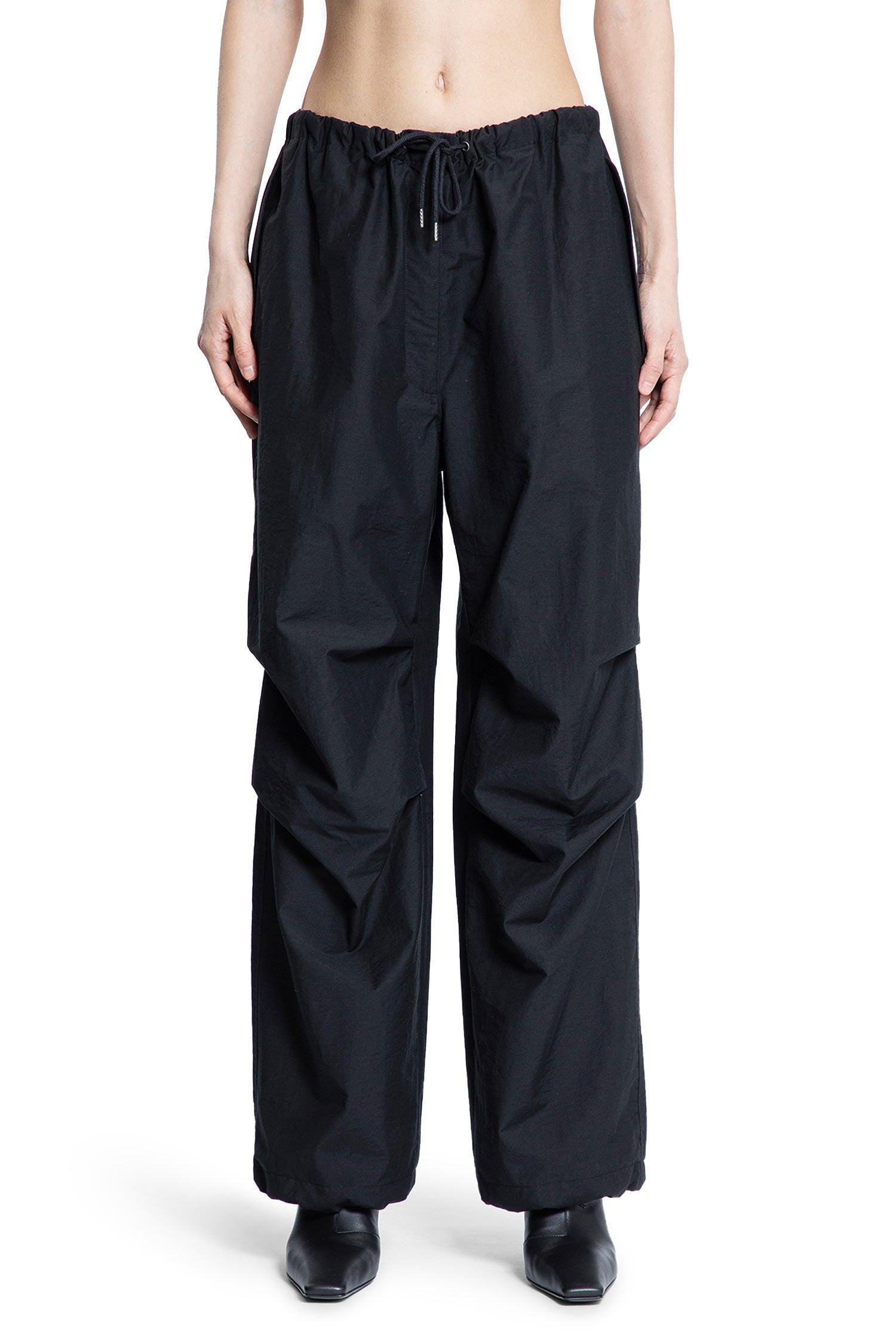 要エントリー尖んがり10倍 Acne Studios アクネ ストゥディオズ シワコットンナイロンズボンFNWNTROU001209 900 SN-1