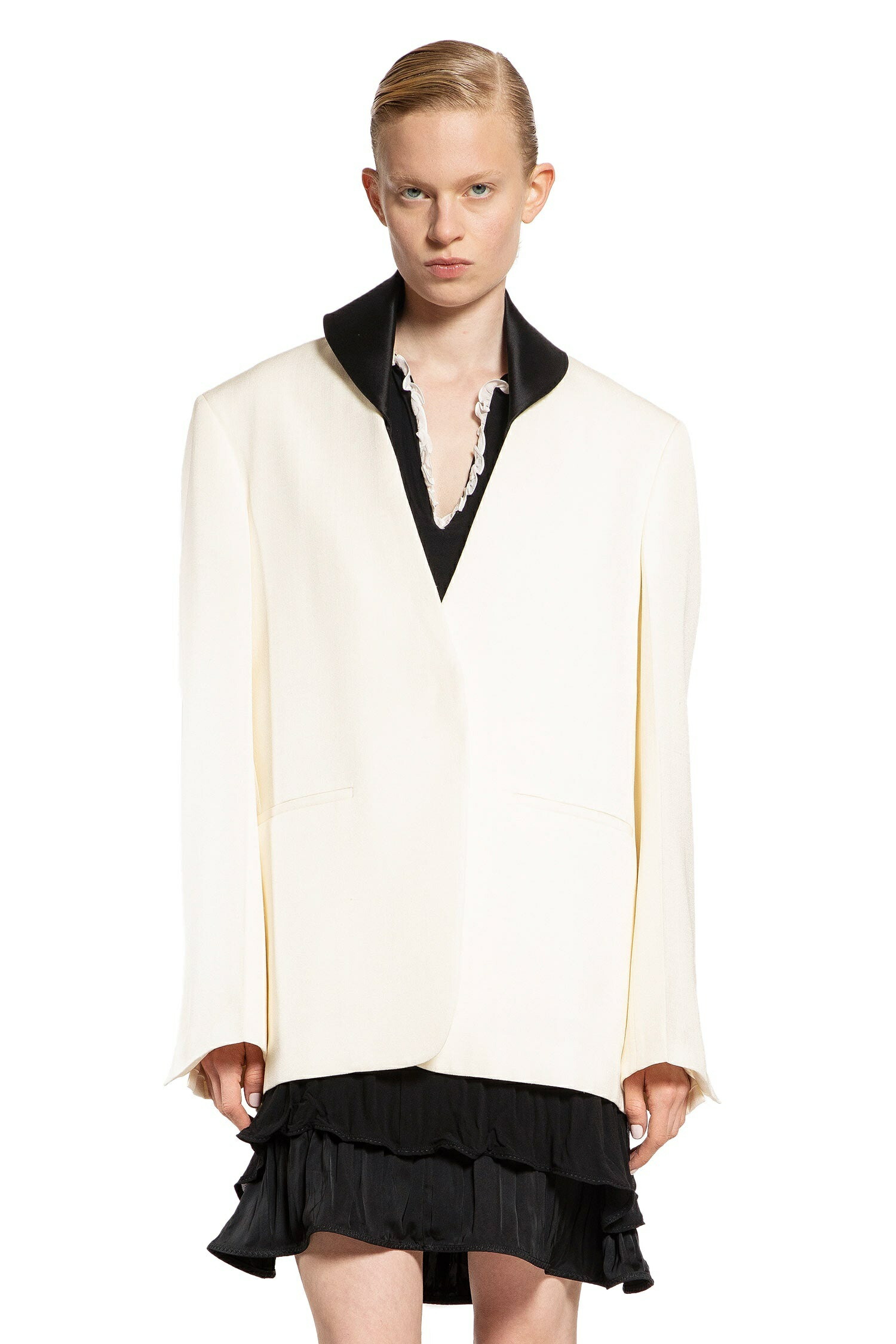 要エントリー尖んがり10倍 jil sander ジル・サンダー 白いこと テーラードジャケット To-5