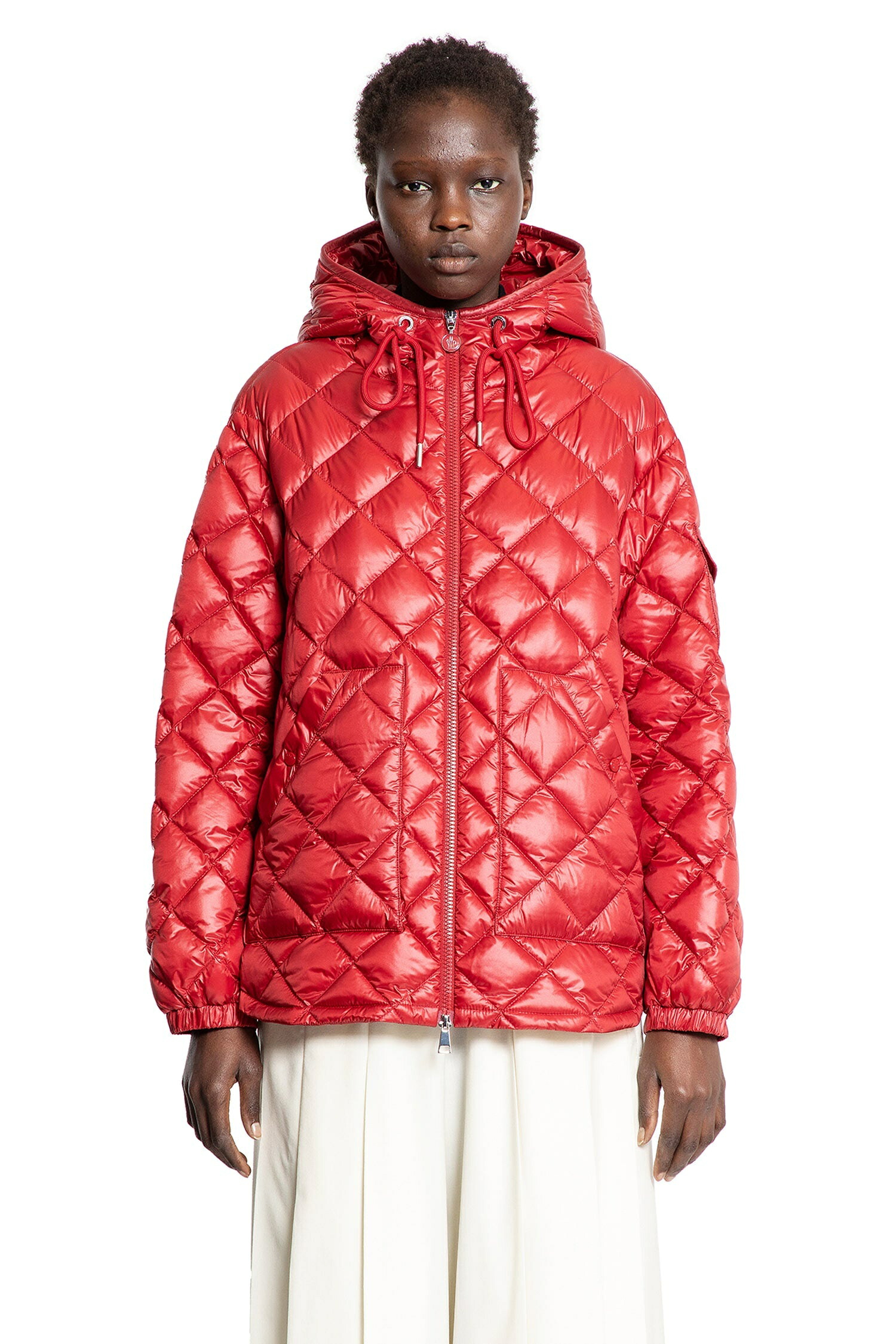 要エントリー尖んがり10倍 moncler モンク線路 ダイヤモンドキルティングフード付き添い人遊撃手上衣 0