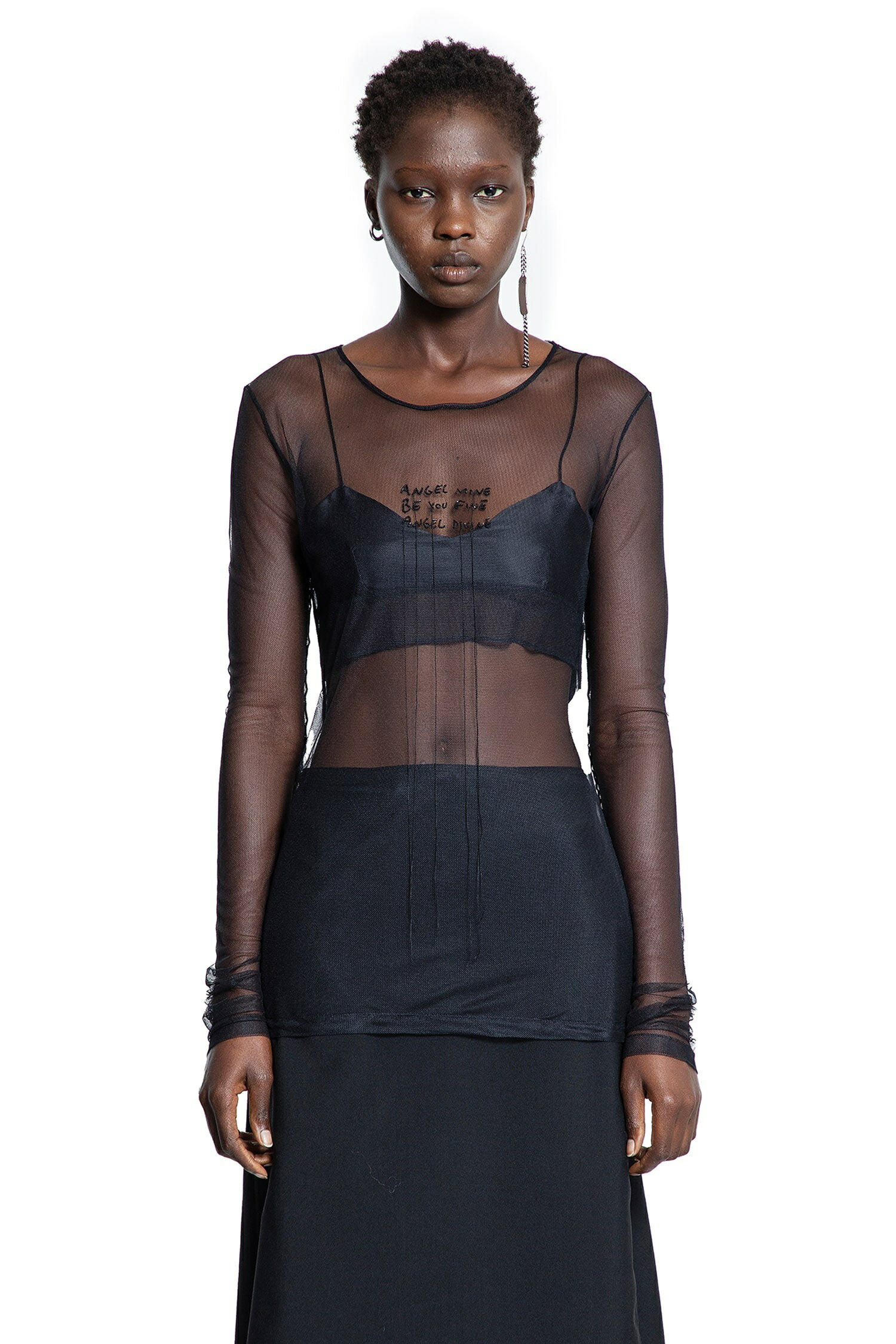 ann demeulemeester アン・ドゥムルメステール フィーネエンジェルディヴァインロングスリーブT mn-0