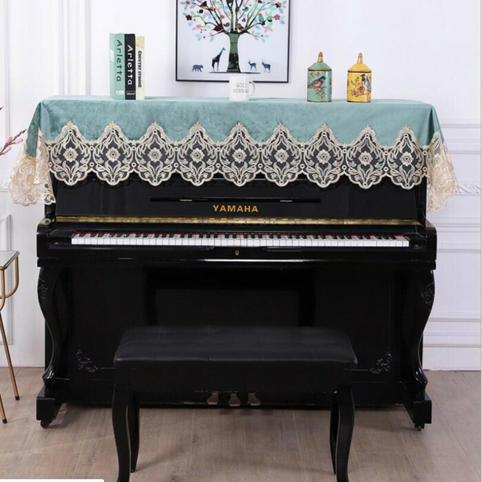 楽天市場 送料無料 ピアノカバー ピアノトップカバー アップライト ピアノカバー 90 2cm レース 刺繍 お洒落 上品 北欧 シンプル 楽天海外直送 Marbeine