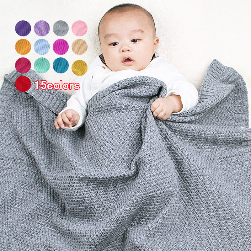 楽天市場 送料無料 ブランケット 冷房対策 ベビー寝袋 ニットカバー 大判 北欧 タオルケット 子供 かわいい ベビー毛布 ベビー 寝具 人気 あかちゃん Sns話題で着る毛布 15colour お昼寝 出産祝い お出かけ 100x80cm 楽天海外直送 Marbeine