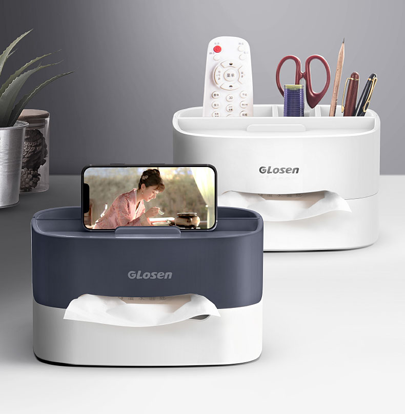 楽天市場 送料無料 ティッシュケース リモコンラック ティッシュボックス 化粧品収納 小物入れ 分格設計 北欧 おしゃれ 卓上 多機能収納 ホワイト ベージュ 卓上収納 ティッシュ リモコンケース 小物収納 北欧風 リビング 寝室 テーブル 事務室 楽天海外直送 Marbeine