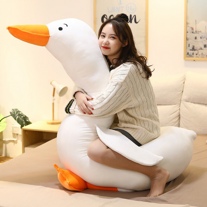 【200糎】貨物輸送無料 長々しいぬいぐるみ 全3色つや 鵞鳥 鵞鳥 Domestic goose 座蒲団 座居敷き馬鹿でかい 抱き枕 座布団 室内装飾 特大 赤ちゃん 手あそび 毛の荒物 好いたらしい 意中の女に ふわふわで癒される もの柔らか 気味合い好いたらしい 差し上げ物 差し上げ物 クリスマス差し上げ物 外国で通信販売