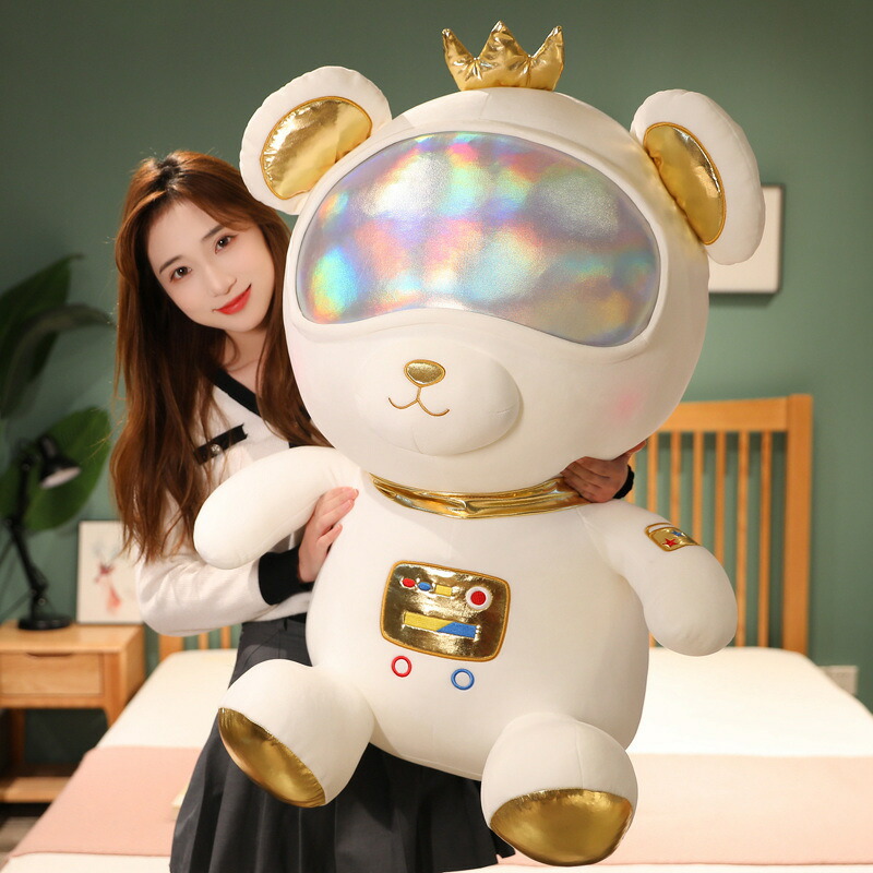 【65cm】送料無料 ぬいぐるみ クマ 熊 くま bear ベア 宇宙飛行士 大きい 抱き枕 クッション インテリア 子供 おもちゃ 動物 可愛い 彼女に ふわふわで癒される 柔らか 心地いい プレゼント ギフト 海外通販