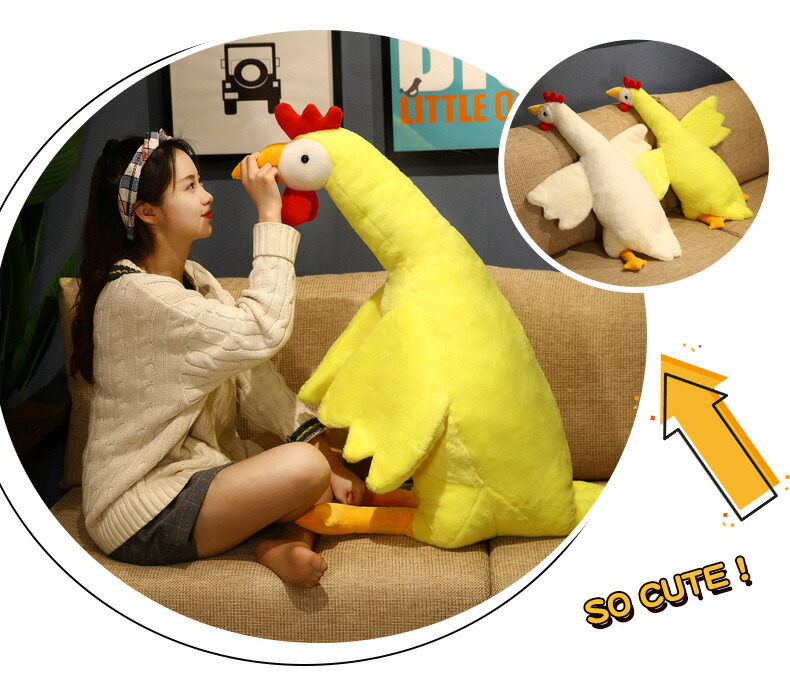 【楽天市場】【85cm】送料無料 ぬいぐるみ 全2カラー オンドリ 雄鳥 ニワトリ 大きい 抱き枕 クッション インテリア 子供 おもちゃ