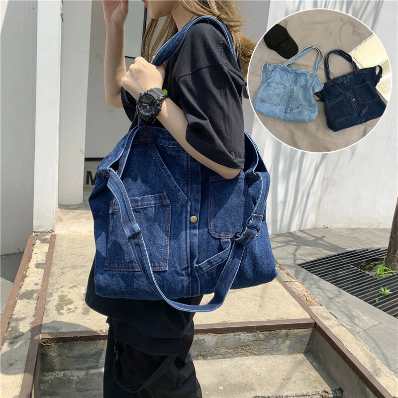 ハンドメイド コインスルーバックデニムバッグ ハンドメイド コインスルーバックデニムバッグ ハンドメイド