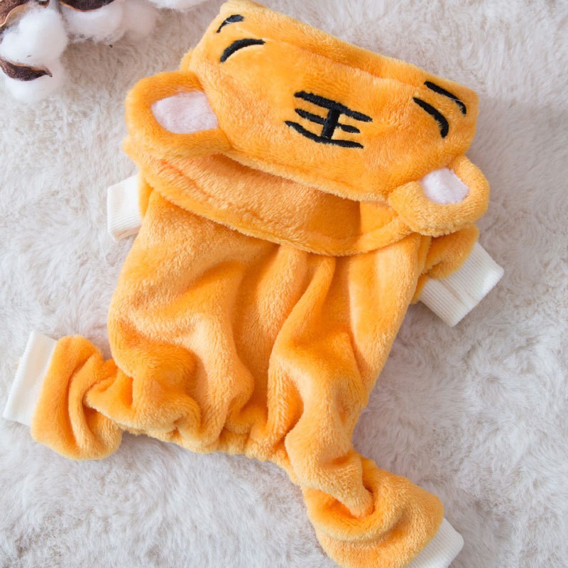 送料無料 犬 22年 おしゃれ コスチューム ペット 冬 寅 帽子付き 年賀状 撮影 服 柔らかい 海外通販 犬服 犬用 猫 猫犬服 着ぐるみ 秋 虎に変身 防寒 卓抜 猫