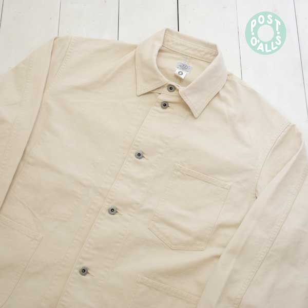 POST OVERALLS (ポストオーバーオールズ) ポスト 46 POST 46 -pigment dyed canvas washed natural-POST O\'ALLS メンズ レディース ヴィンテージ カバーオール 日本製 正規取扱店 送料無料|MARBLE WEB SHOP