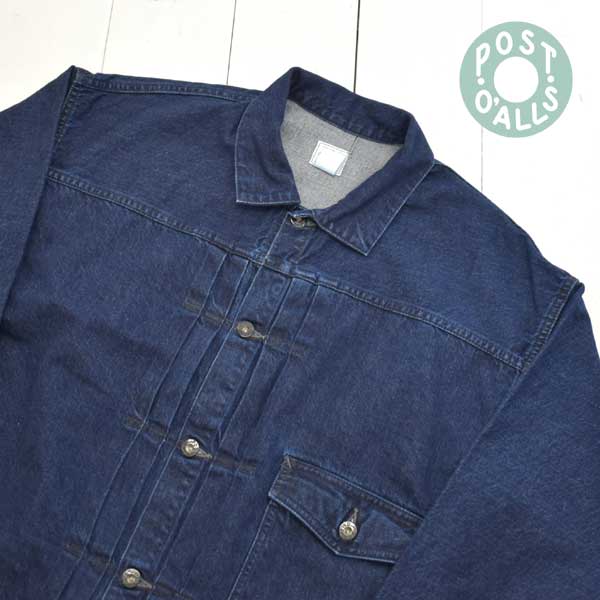 楽天市場】POST OVERALLS (ポストオーバーオールズ) ARMY Shirt -blue