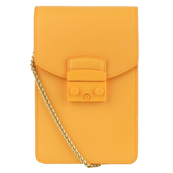 スマホショルダー マイクロバッグ フルラ バッグ FURLA 斜め掛けショルダーバッグ スマートフォンケース チェーン ebr6ep0vnc000bg700 ジラソーレ レザー 金具ゴールド 送料無料