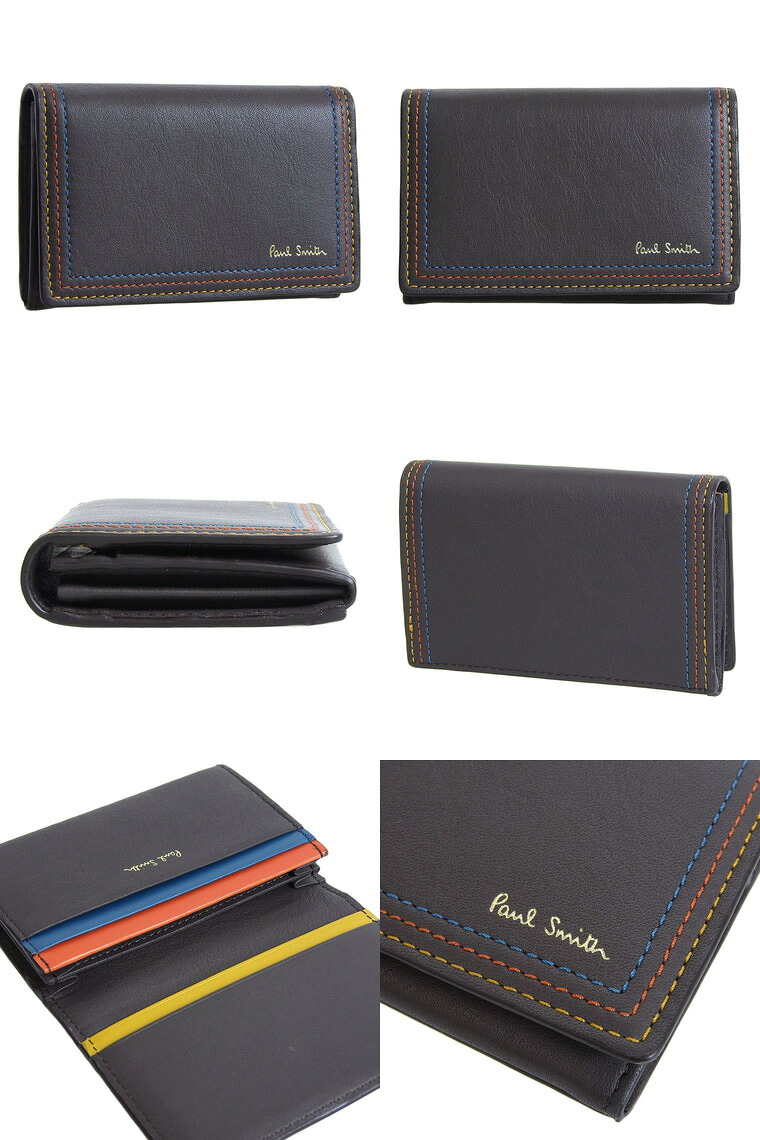ポールスミス Paul Smith 名刺入れケース カードケース ブラウンマルチ メンズ Psmc0137 Sermus Es