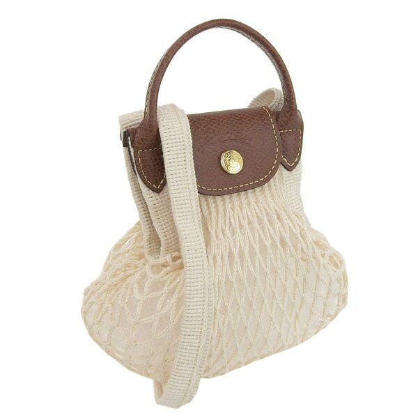 ロンシャン LONGCHAMP LE PLIAGE ショルダーバッグ 2WAY バッグ キャンバス レザー アイボリー系 レディース 10139-hvh-037 30日間返品保証 代引手数料無料 スーパーセール|marcadimoda