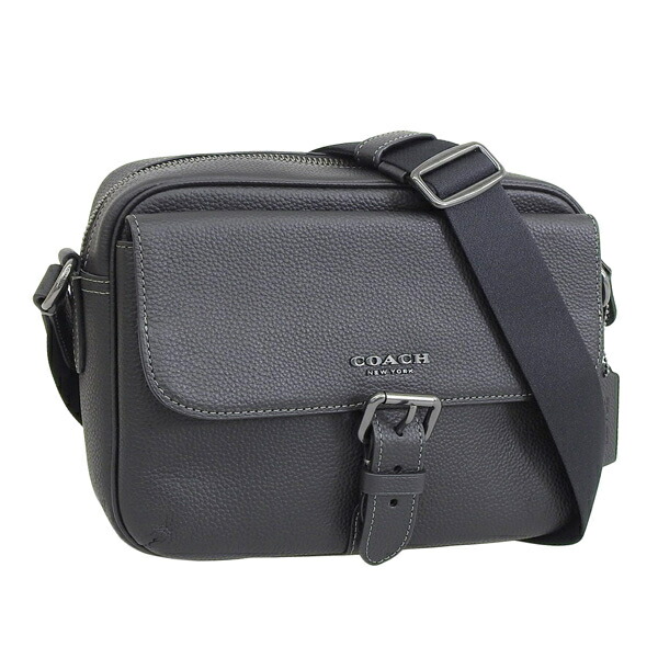 コーチ バッグ メンズ アウトレット ショルダーバッグ レザー ブラック c5399qbbk-zz COACH