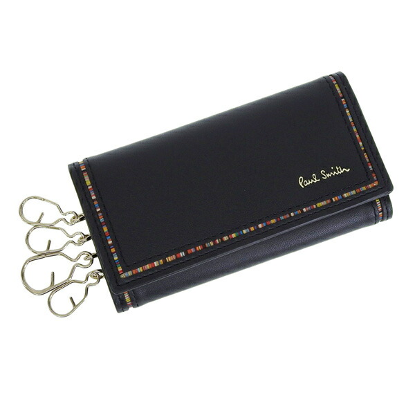 ファッション通販 ポールスミス 小物 メンズ アウトレット 4連 キーケース 鍵入れ レザー ブラック Bps271 Psmk0127 Paul Smith Fucoa Cl