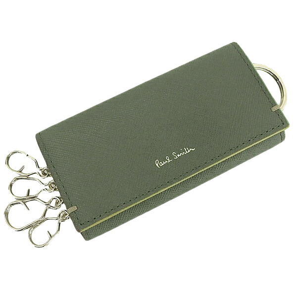 ポールスミス 小物 メンズ キーケース アウトレット品 レザー グレー PSMK0158 PAUL SMITH スーパーセール｜marcadimoda