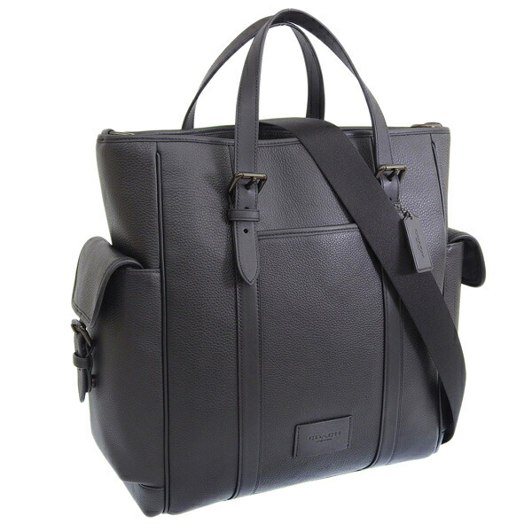 コーチ バッグ メンズ 2WAY トートバッグ ショルダーバッグ アウトレット品 レザー ブラック CR324JILWO COACH A4対応
