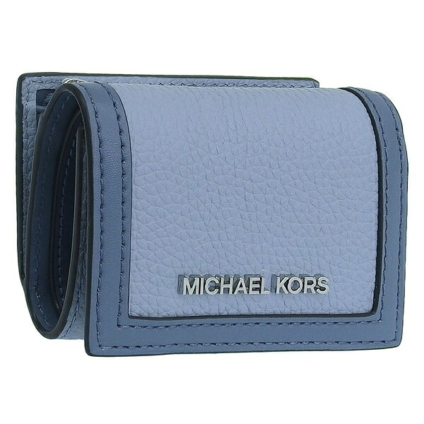 マイケルコース 財布 レディース 三つ折り財布 アウトレット品 レザー ブルー JET SET TRAVEL D35S4STVD0L-PABLML MICHAEL KORS ポイント10倍|marcadimoda
