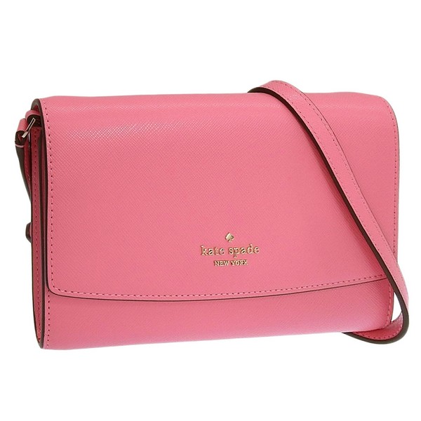 ケイトスペード バッグ レディース ショルダーバッグ アウトレット品 レザー ピンク PERRY PERRY SAFFIANO LEATHER WALLET KG029-651 KATE SPADE｜marcadimoda