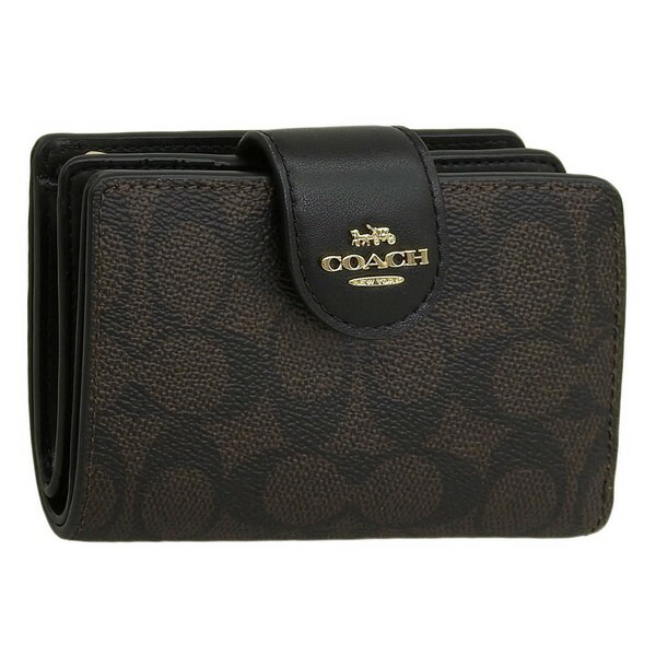 コーチ 財布 レディース 二つ折り財布 アウトレット ブラウン MDM CRNR ZP SIG CW786IMXAQ COACH