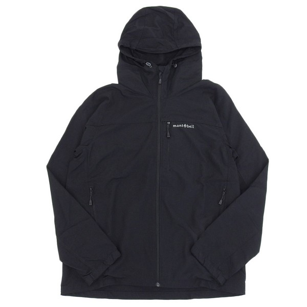 モンベル 衣類 メンズ レディース ジャケット S ナイロン ブラック O.D.パーカ Men's RS1103320BK mont-bell|marcadimoda