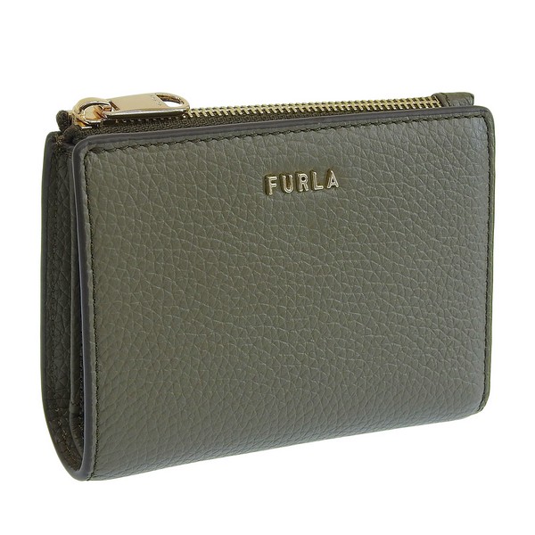 フルラ 財布 レディース 二つ折り財布 アウトレット レザー カーキグレー RITZY S BI-FOLD W ZIP VITELLO KERIA PCO9RZYBX03052810S FURLA