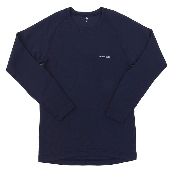 モンベル 衣類 メンズ インナー Sサイズ ネイビー ジオラインEXP. ラウンドネックシャツ Men's RS1107712NV Montbell