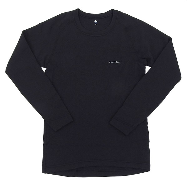 モンベル 衣類 メンズ インナー XLサイズ ブラック ジオラインEXP. ラウンドネックシャツ Men's RXL1107712BK Montbell