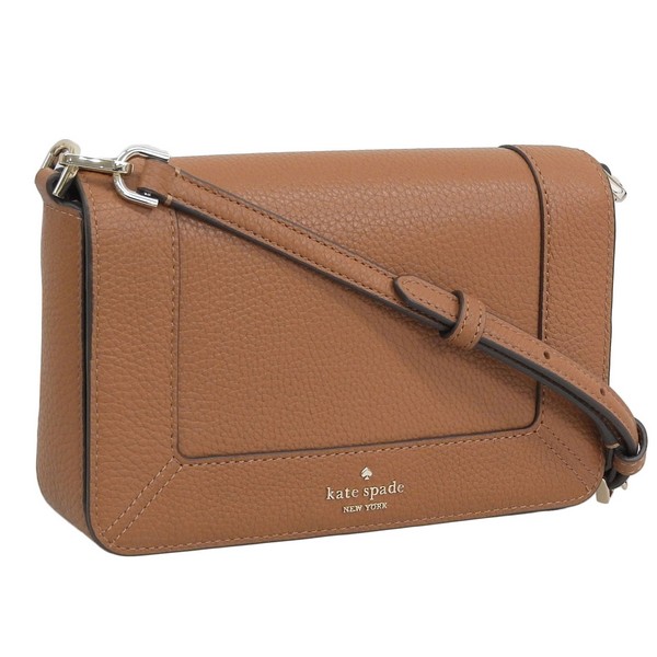 ケイトスペード バッグ レディース ショルダーバッグ アウトレット レザー ブラウン lena sm flp crossbdy KH784-200 KATE SPADE｜marcadimoda