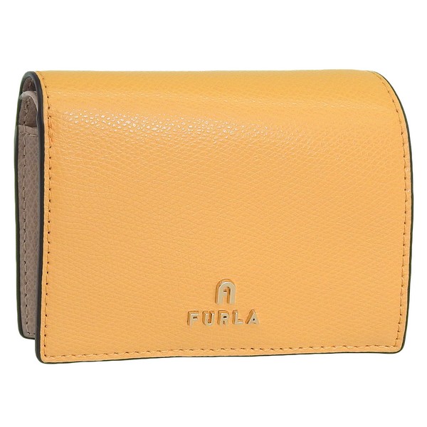 フルラ 財布 レディース 二つ折り財布 レザー イエロー&times;ベージュ FURLA CAMELIA S COMPACT WALLET BIFOLD COIN WP00304ARE0003592S FURLA｜marcadimoda