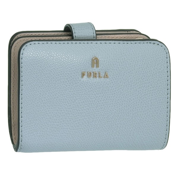 フルラ 財布 レディース 二つ折り財布 レザー ブルー×ベージュ FURLA CAMELIA S COMPACT WALLET WP00315ARE0003593S FURLA