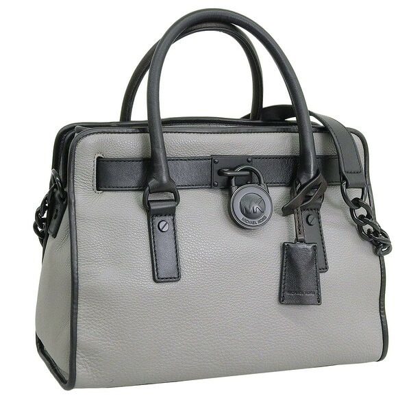 マイケルコース バッグ レディース トートバッグ レザー グレー HMLTN FRENCH BINDING EW SATCHEL 30F5THVS2T-531 MICHAEL KORS|marcadimoda