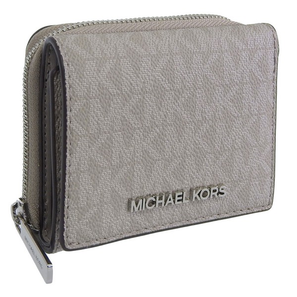 マイケルコース 財布 レディース 三つ折り財布 アウトレット グレー D35S4STVZ5B-PEAGRE MICHAEL KORS