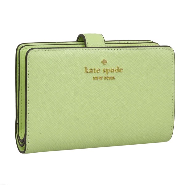 ケイトスペード 財布 レディース 二つ折り財布 アウトレット サフィアーノレザー グリーン madison madison saffiano leather medium KC580-305 KATE SPADE