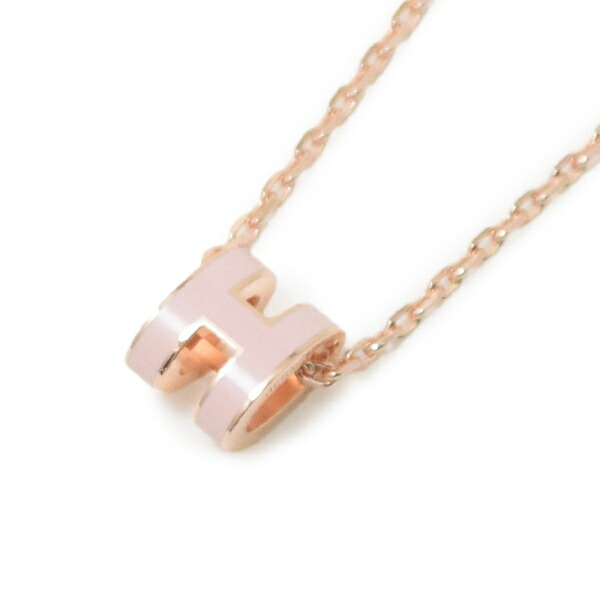 ☆チョコ☆エルメス ネックレス ポップアッシュ ミニ H ローズドラジェ 楽天市場】エルメス HERMES ネックレス ペンダント ポップH ミニ