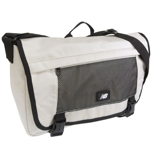 ニューバランス バッグ メンズ レディース ショルダーバッグ M ナイロン クリーム AUTHENTIC MESSENGER BAG NBGCESS203-CREAM NEW BALANCE A4対応|marcadimoda