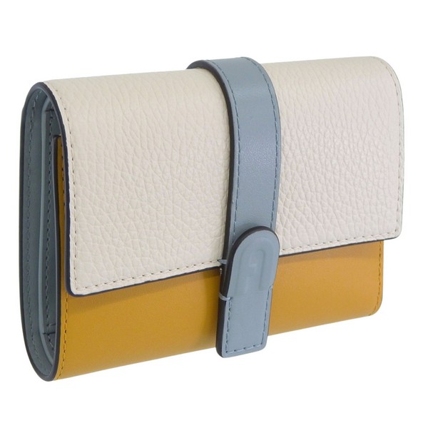 フルラ 紙入れ レディース 二つ折り紙入れ なめし革 黄色マルチ FURLA GRAZIA COMPACT WALLET TRIFOLD WP00496BX15884053S FURLA
